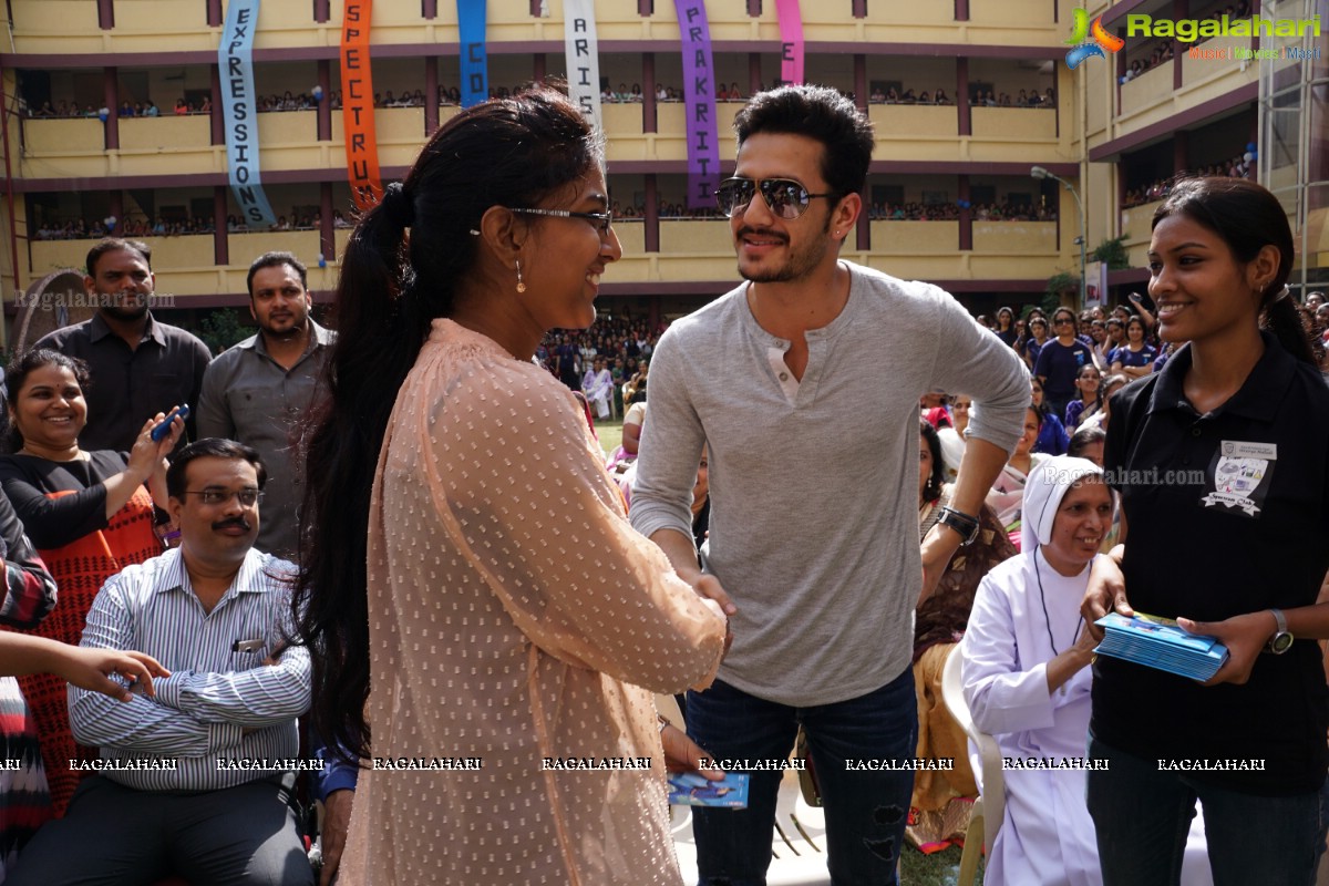 Akhil Akkineni at Escape Reloaded 2015 by St. Francis College for Women, Hyderabad