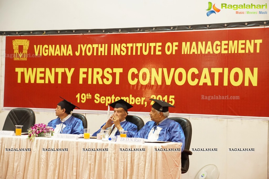 21st Convocation Ceremony of Vignana Jyothi Institute of Management, Hyderabad