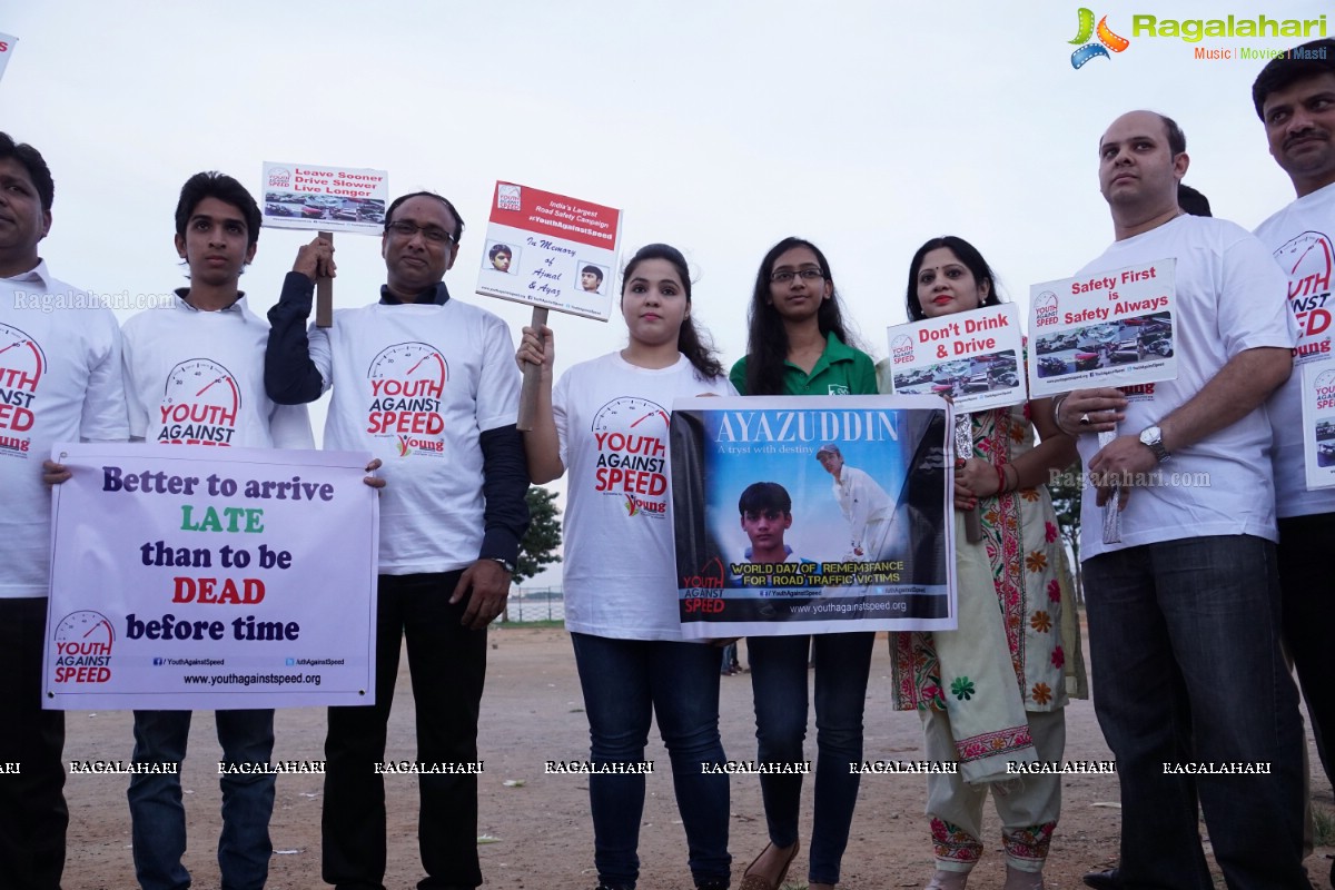 Youth Against Speed - World Campaign on Road Safety at People's Plaza, Hyderabad