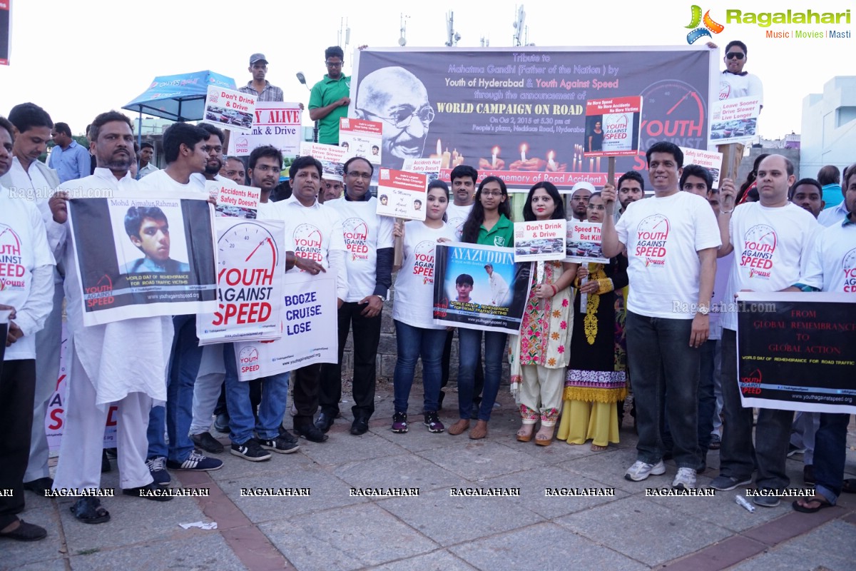 Youth Against Speed - World Campaign on Road Safety at People's Plaza, Hyderabad