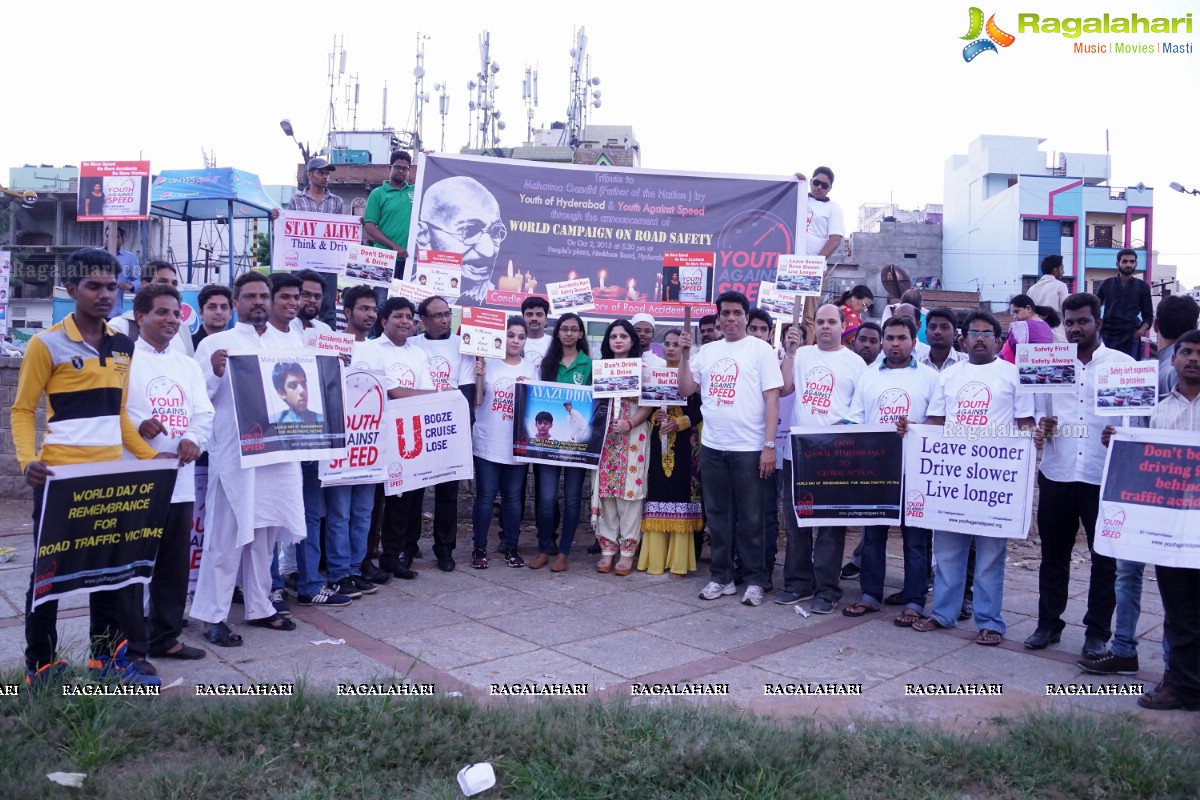 Youth Against Speed - World Campaign on Road Safety at People's Plaza, Hyderabad