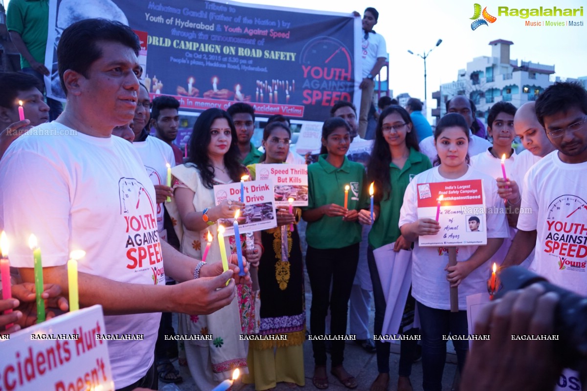 Youth Against Speed - World Campaign on Road Safety at People's Plaza, Hyderabad