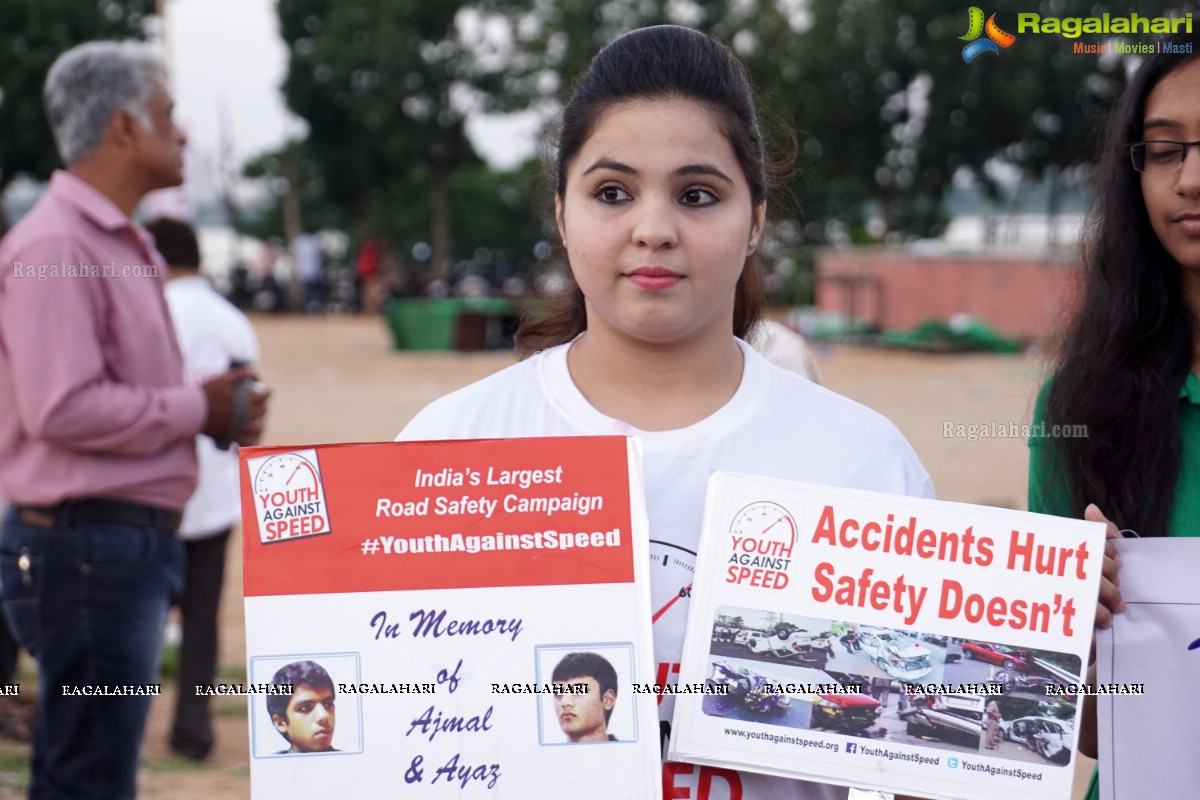 Youth Against Speed - World Campaign on Road Safety at People's Plaza, Hyderabad