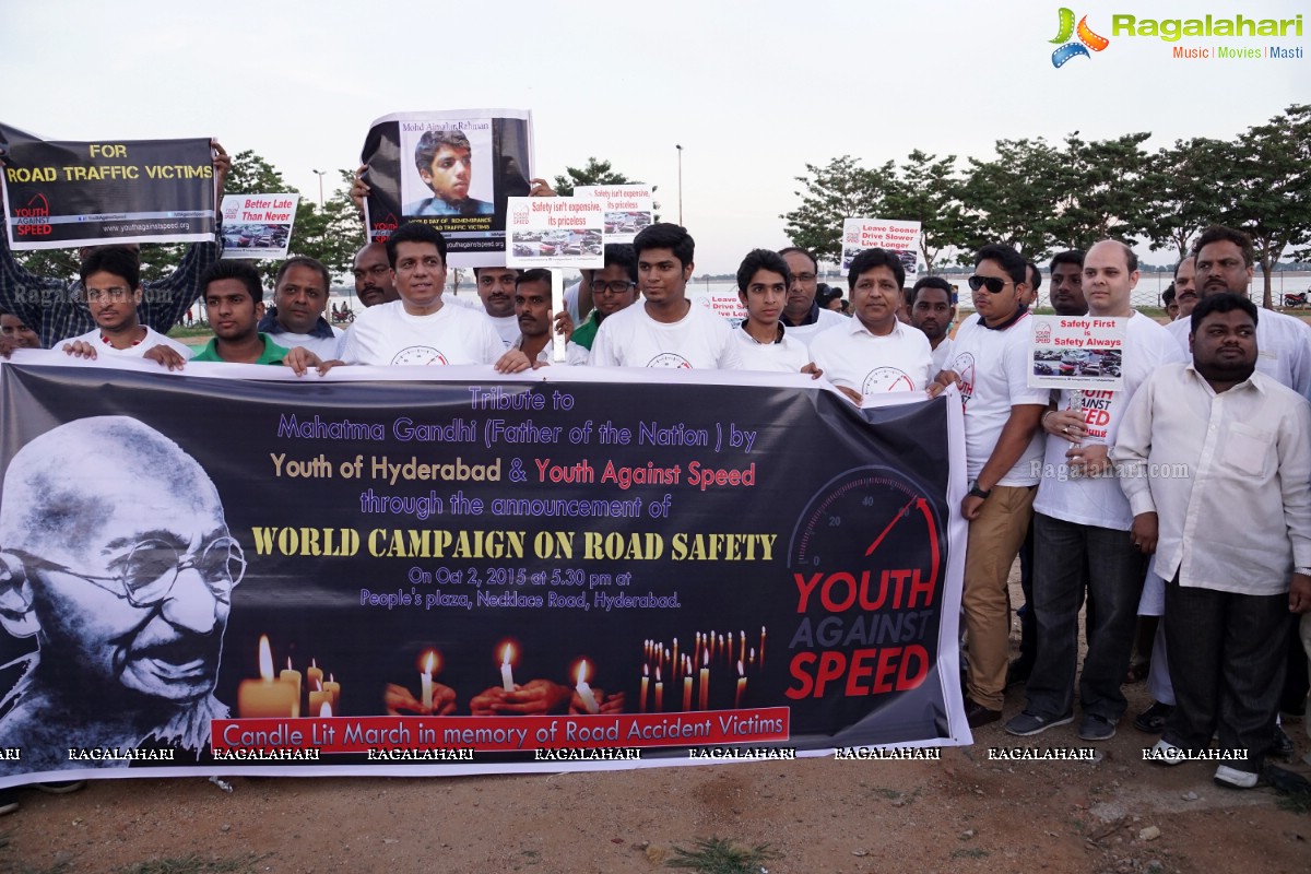 Youth Against Speed - World Campaign on Road Safety at People's Plaza, Hyderabad