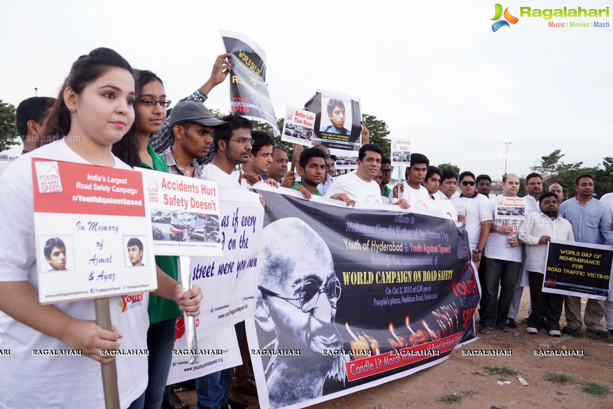 Youth Against Speed - World Campaign on Road Safety at People's Plaza, Hyderabad