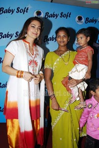 Juhi Chawla at Wipro Baby Soft Promotional Campaign at Hyderabad