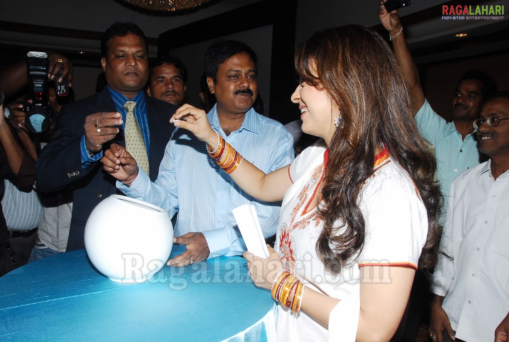Juhi Chawla in Hyderabad for Wipro Baby Soft Promotional Campaign